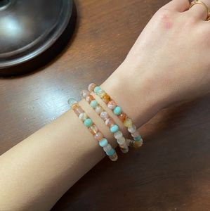 SOLD Natural Cherry Blossom Agate Bracelet